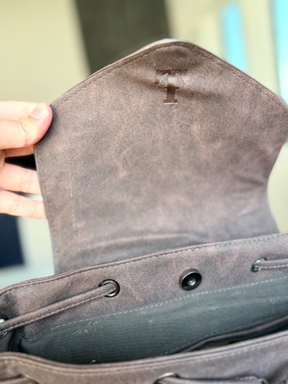 Trinity Ranch Genuine Hair-On Cowhide Tooled Backpack Coffee - Picture 6 of 10